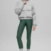 Chaqueta acolchada tipo sudadera - Gris jaspeado deportivo