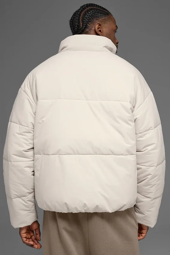 Chaqueta acolchada urbana de tejido elástico - Bone