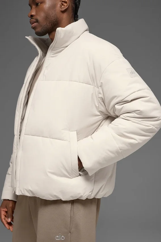 Chaqueta acolchada urbana de tejido elástico - Bone