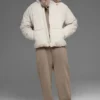 Chaqueta acolchada urbana de tejido elástico - Bone