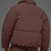 Chaqueta acolchada urbana de tejido elástico - Brownstone