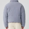 Chaqueta acolchada urbana de tejido elástico - Niebla