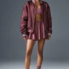 Chaqueta Afterglow Varsity - Burdeos Trufa