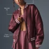 Chaqueta Afterglow Varsity - Burdeos Trufa
