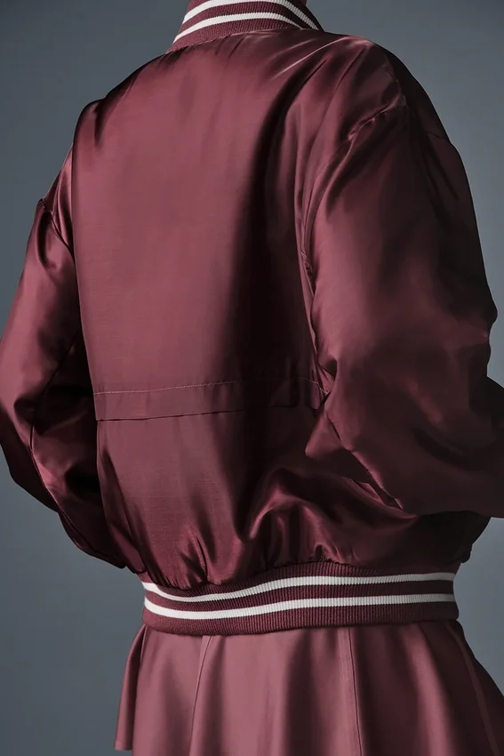 Chaqueta Afterglow Varsity - Burdeos Trufa