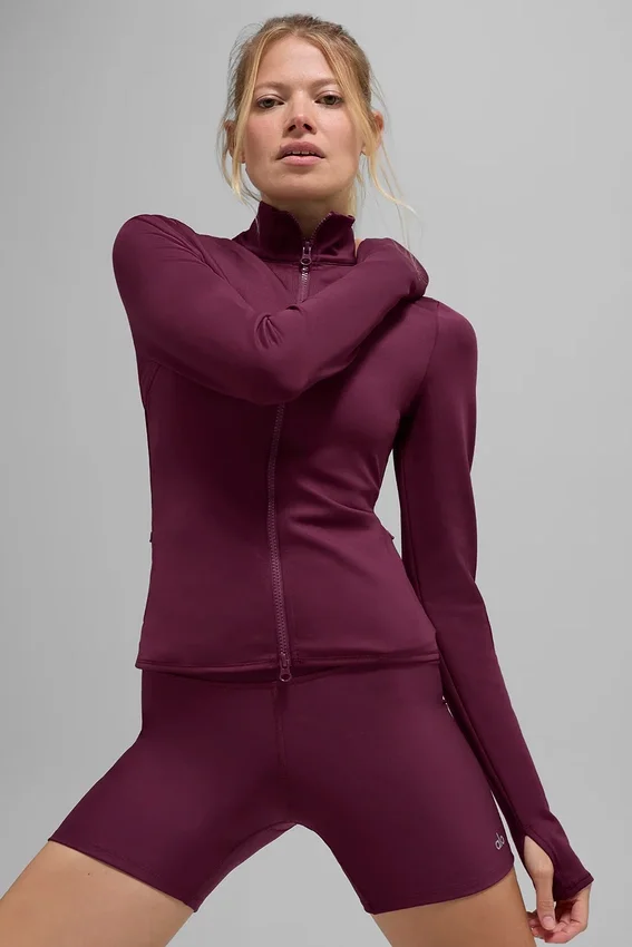 Chaqueta Airlift Winter Warm Radiant con cremallera completa - Burdeos