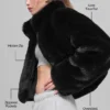 Chaqueta «Allure» de piel sintética - Negro