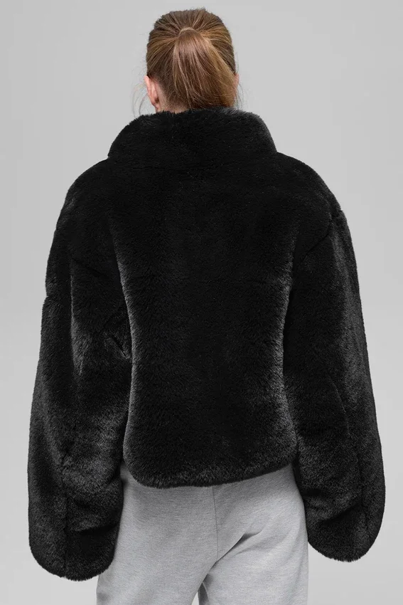 Chaqueta «Allure» de piel sintética - Negro