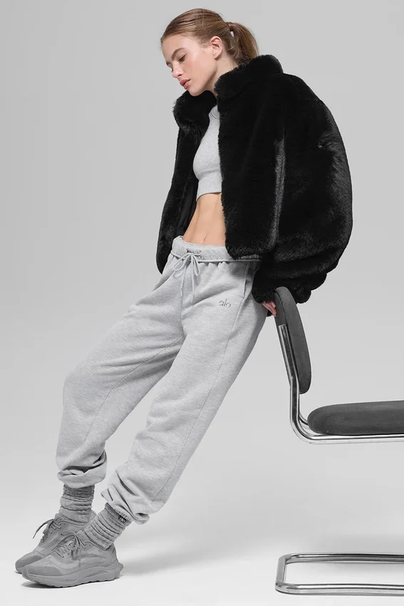 Chaqueta «Allure» de piel sintética - Negro