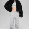 Chaqueta «Allure» de piel sintética - Negro