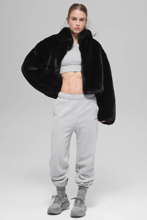 Chaqueta «Allure» de piel sintética - Negro