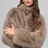 Chaqueta Allure de piel sintética - Oat