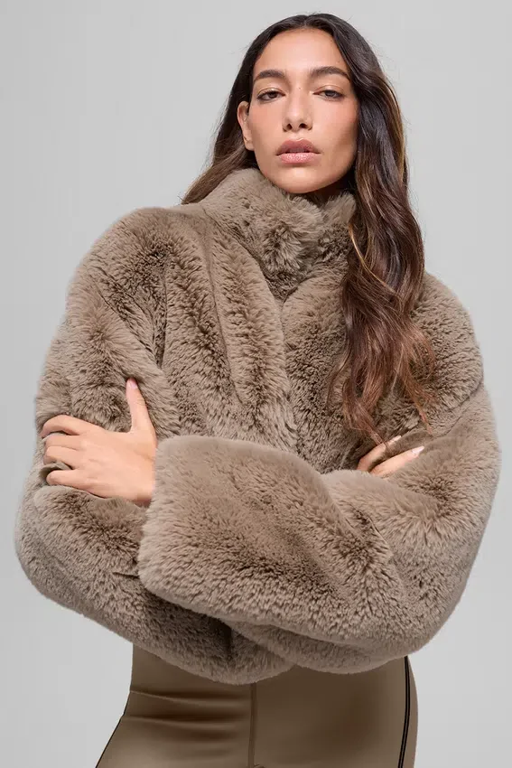 Chaqueta Allure de piel sintética - Oat