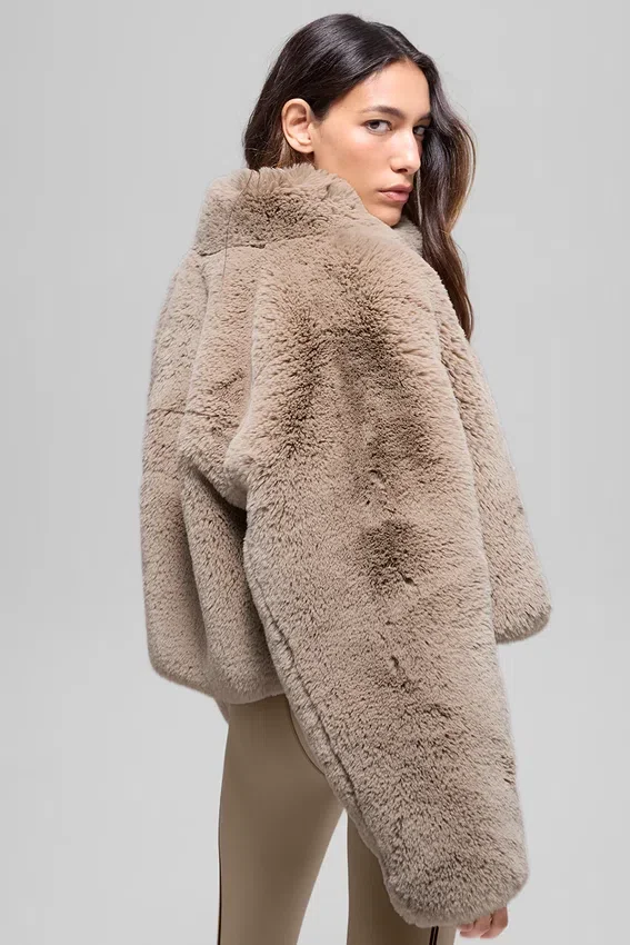 Chaqueta Allure de piel sintética - Oat
