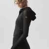 Chaqueta Alo Softsculpt Superset con cremallera completa - Negro