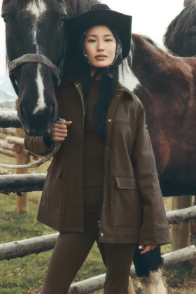 Chaqueta Barn de sarga - Espresso