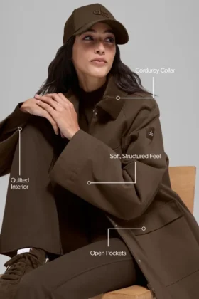 Chaqueta Barn de sarga – Espresso