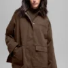 Chaqueta Barn de sarga - Espresso
