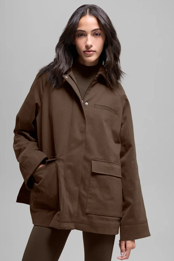 Chaqueta Barn de sarga - Espresso