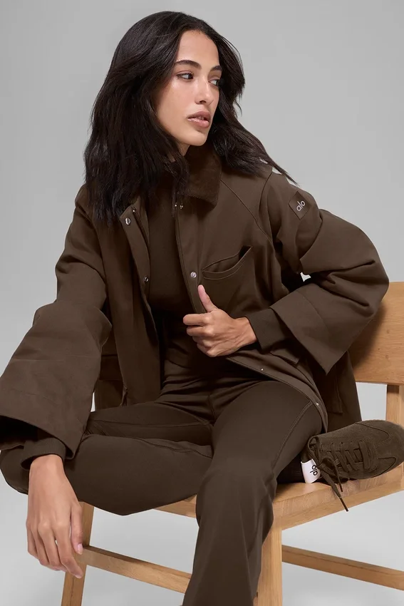 Chaqueta Barn de sarga - Espresso