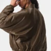 Chaqueta bomber Premier de imitación de piel - Espresso