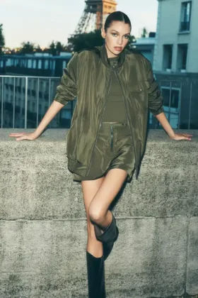 Chaqueta bomber Work It - Verde oliva
