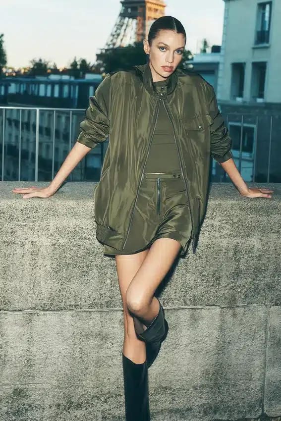 Chaqueta bomber Work It - Verde oliva
