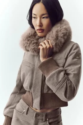 Chaqueta Bunny Slope de mezcla de lana - Alpine Cocoa Heather