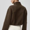 Chaqueta «City Girl» de lana de doble cara - Espresso