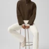 Chaqueta «City Girl» de lana de doble cara - Espresso