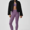 Chaqueta City Girl de lana doble cara - Negro