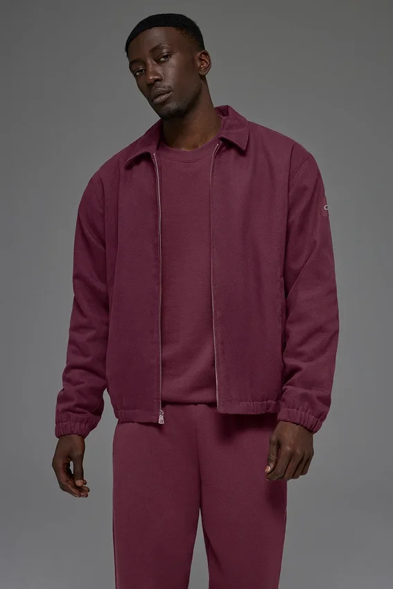 Chaqueta «Coaches» de lona de algodón - Burdeos