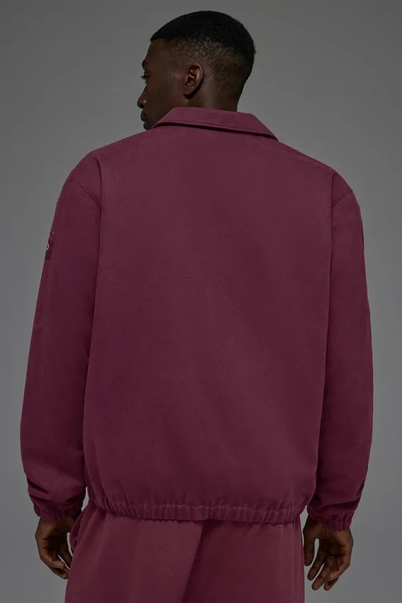 Chaqueta «Coaches» de lona de algodón - Burdeos