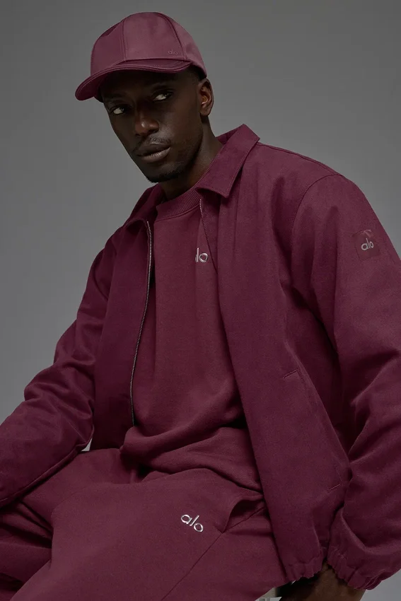 Chaqueta «Coaches» de lona de algodón - Burdeos
