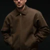 Chaqueta «Coaches» de lona de algodón - Espresso