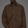 Chaqueta «Coaches» de lona de algodón - Espresso