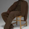 Chaqueta «Coaches» de lona de algodón - Espresso