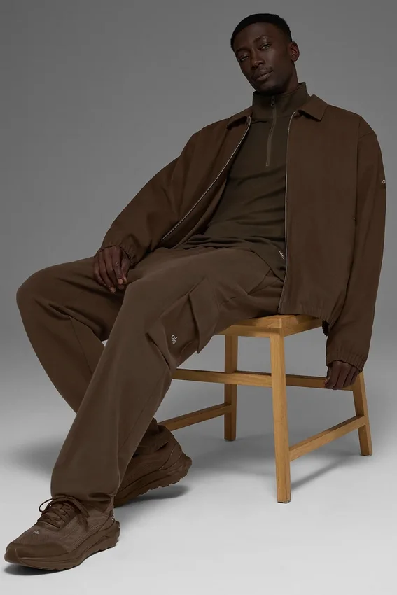 Chaqueta «Coaches» de lona de algodón - Espresso