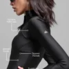 Chaqueta con cremallera Airlift Ignite - Negro