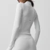 Chaqueta con cremallera completa Airbrush Corset - Blanco