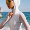 Chaqueta con cremallera completa Alo Softsculpt Superset - Blanca