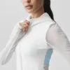 Chaqueta con cremallera completa Alo Softsculpt Superset - Blanca