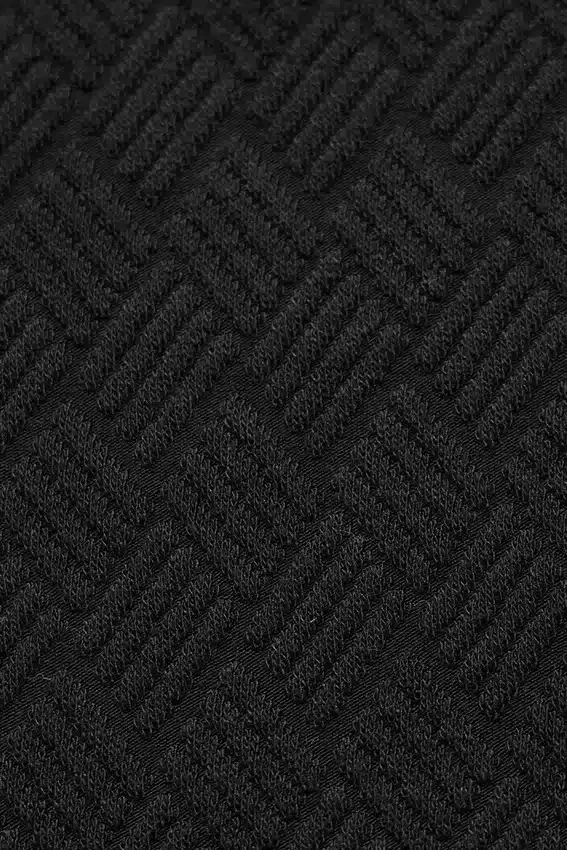 Chaqueta corta con cremallera completa «Doubles Only» - Negro