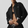 Chaqueta corta con cremallera completa «Fan Favorite» - Negro