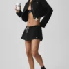Chaqueta corta con cremallera completa «Fan Favorite» - Negro