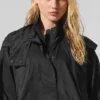Chaqueta corta con cremallera completa «Game Time» - Negro