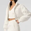 Chaqueta corta de forro polar «Wintry Mix» - Marfil