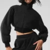 Chaqueta corta de forro polar Wintry Mix - Negro