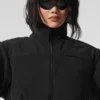 Chaqueta corta de forro polar Wintry Mix - Negro