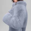 Chaqueta corta de piel sintética opulenta - Winter Frost